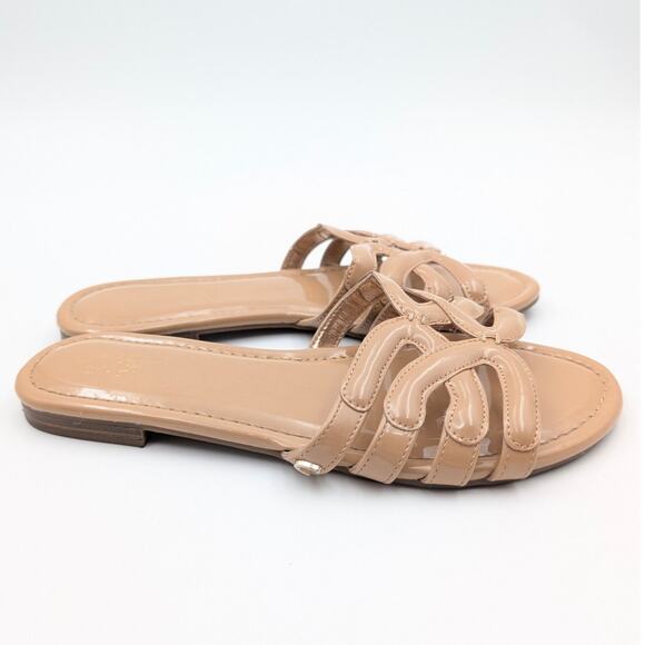 Circus by Sam Edelman Cat Strappy Slide Sandals Women's Tan Size US6.5 EU37 - Picture 3 of 8